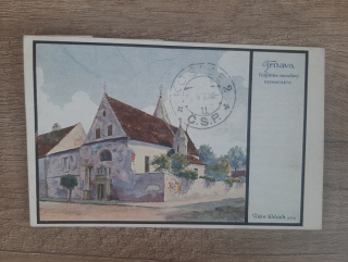 TRNAVA 1920, poslaná. KAPLNKA MESTSKEJ NEMOCNICE.