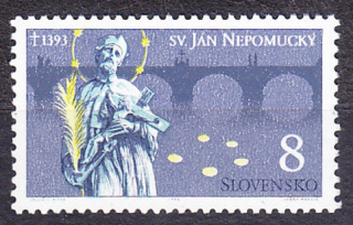 SLOVENSKÁ REPUBLIKA 1993, Zberateľ 6, ** čistá séria. SPOLOČNÉ VYDANIE - SVäTÝ JÁN NEPOMUCKÝ.