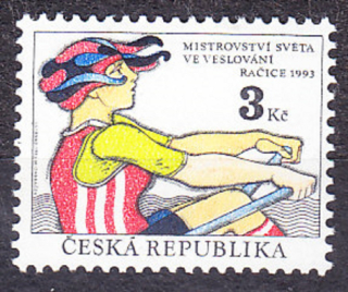 ČESKÁ REPUBLIKA 1993, Pěnkava 20, ** čistá séria. MS VO VESLOVANÍ.