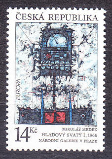 ČESKÁ REPUBLIKA 1993, Pěnkava 5, ** čistá séria. EUROPA - MODERNÉ UMENIE.