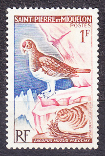 ST. PIERRE ET MIQUELON 1963, Michel 399, * čistá. KOLÓNIE. VTÁCTVO.