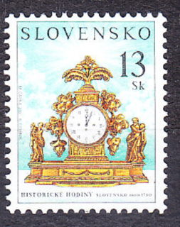 SLOVENSKÁ REPUBLIKA 2001, Zberateľ 225, ** čistá séria. HISTORICKÉ HODINY.