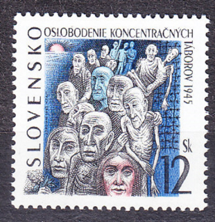 SLOVENSKÁ REPUBLIKA 1995, Zberateľ 66, ** čistá séria. OSLOBODENIE KONCENTRAČNÝCH TÁBOROV.