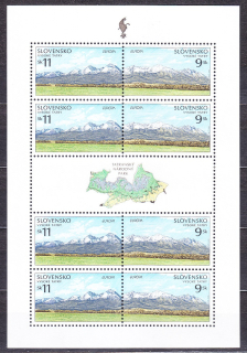 SLOVENSKÁ REPUBLIKA 1999, Zberateľ PL 177-178, ** čistý priehradkový list. EUROPA - TATRANSKÝ NÁRODNÝ PARK.