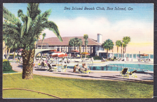 USA - SEA ISLAND, nepoužitá, malý formát. PLÁŽOVÝ KLUB.