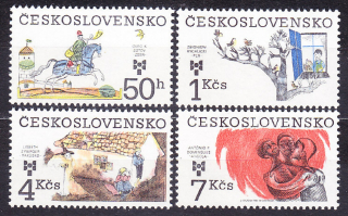 ČSSR 1983, Pofis 2600-2603, ** čistá séria. BIENÁLE - DETSKÉ ILUSTRÁCIE.