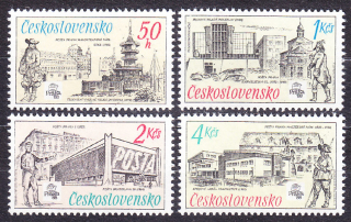 ČSSR 1988, Pofis 2836-2839, ** čistá séria. POŠTOVÉ MÚZEUM.