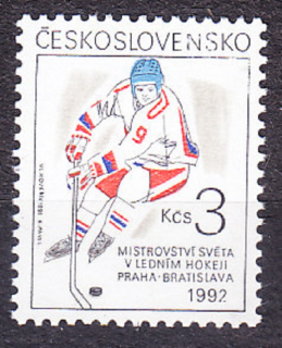 ČSSR 1992, Pofis 3003, ** čistá séria. MS V HOKEJI V PRAHE A BRATISLAVE.